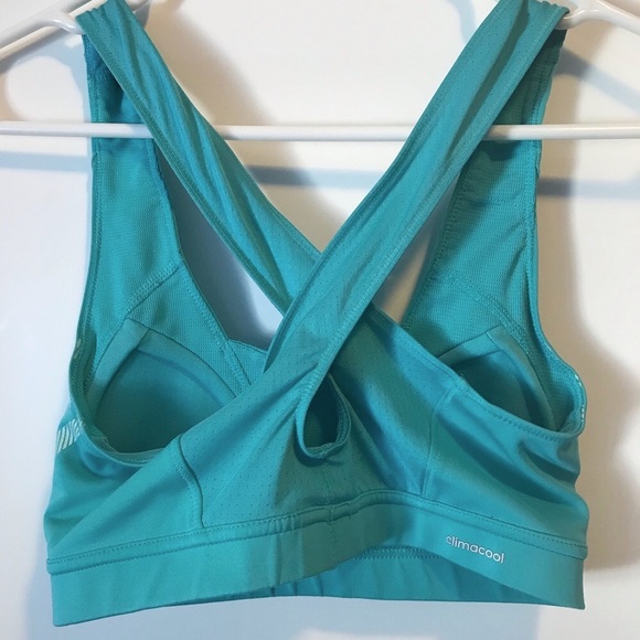 Turquoise Adidas sports bra - Picture 4 of 5
